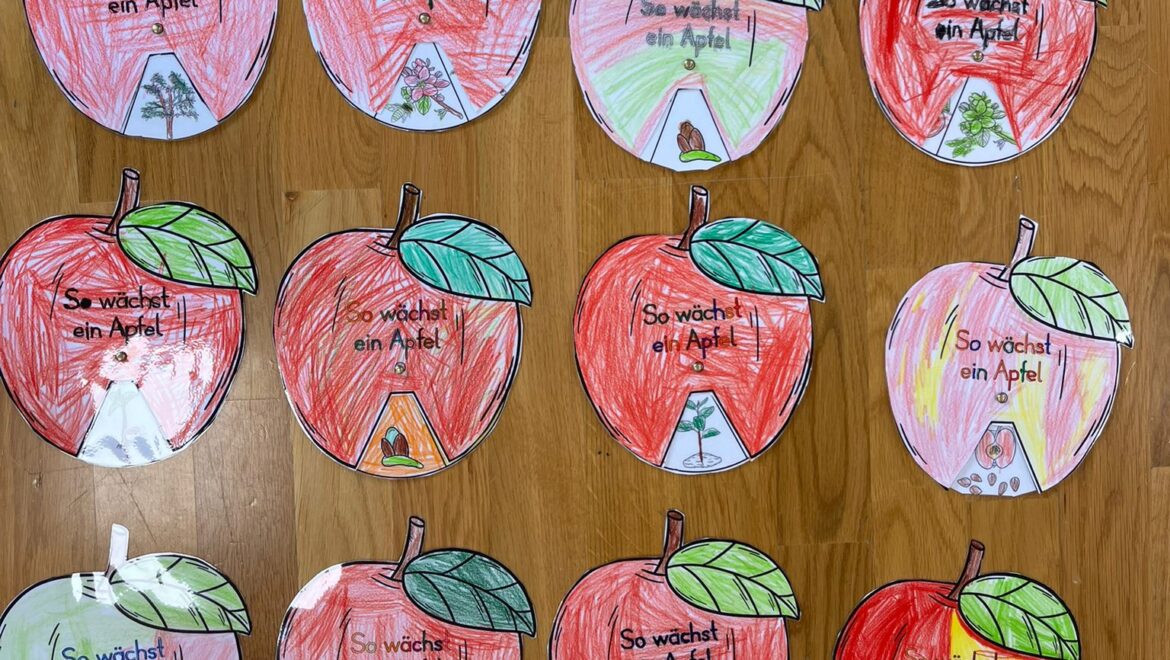 Apfelprojekt in der 1. Klasse – Eine Woche rund um den Apfel
